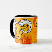 Widder die astrologische Tasse des (Vorderseite Links)