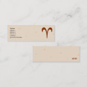 Widder - dünn mini visitenkarte (Vorne/Hinten)
