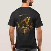 Widder Einzigartiges Sternzeichen, Sternzeichen T-Shirt (Rückseite)