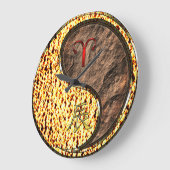 Widder & Erddrache Große Wanduhr (Winkel)