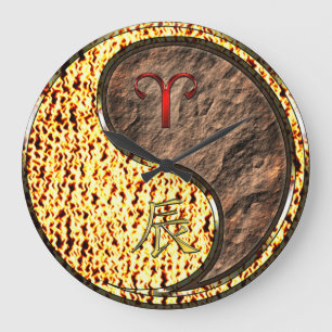 Widder & Erddrache Große Wanduhr
