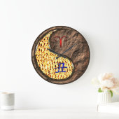 Widder & Erde Ochse Große Wanduhr (Zuhause)
