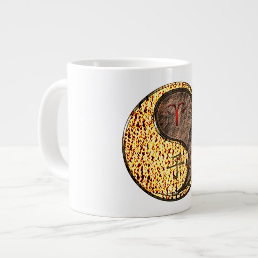 Widder & Erde Ratte Jumbo-Tasse (Vorderseite Links)
