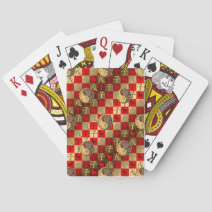 Widder & Erde Ratte Wurfkissen Spielkarten