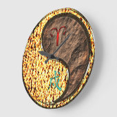 Widder & Erdhund Große Wanduhr (Winkel)