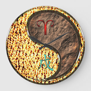 Widder & Erdhund Große Wanduhr