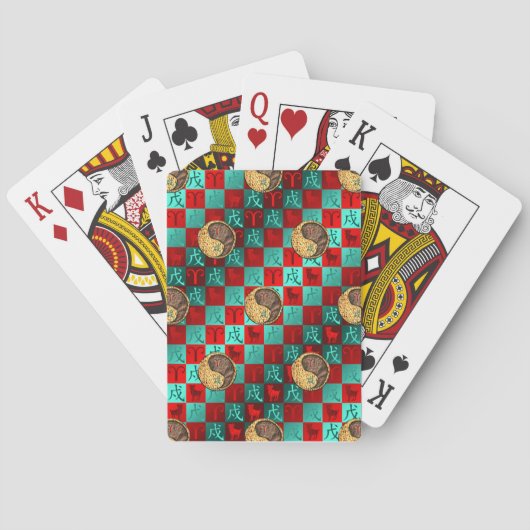 Widder & Erdhund Spielkarten (Rückseite)