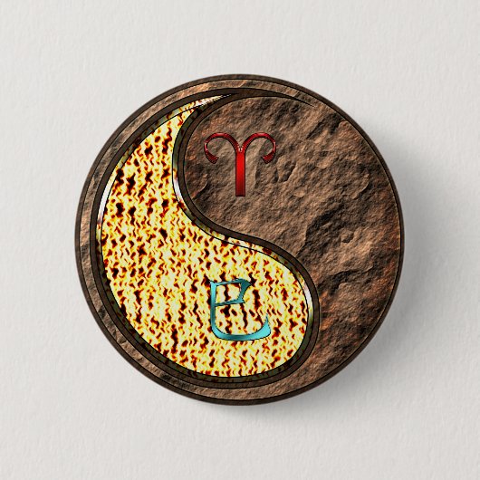 Widder & Erdnatter Button (Vorderseite)