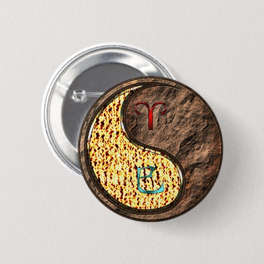 Widder & Erdnatter Button (Vorne & Hinten)