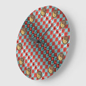 Widder & Erdnatter Große Wanduhr (Winkel)