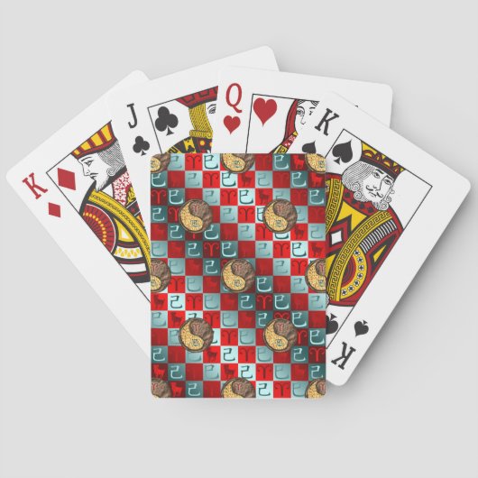 Widder & Erdnatter Spielkarten (Rückseite)