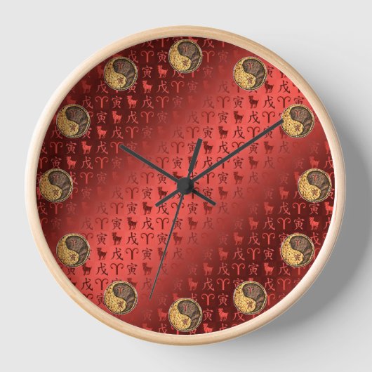 Widder & Erdtiger Uhr (Vorderseite)