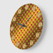 Widder & Feuer-Affe Große Wanduhr (Winkel)