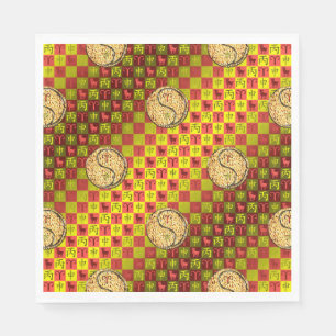 Widder & Feuer-Affe Serviette