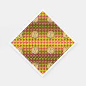 Widder & Feuer-Affe Serviette (Ecke)