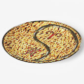 Widder & Feuer Tiger Pappteller (Schrägansicht)