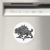 Widder Feuer‑Widder – Keltische verfluchte Tinte Z Magnet (In Situ (Geschirrspüler))