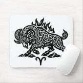 Widder Feuer‑Widder – keltische verfluchte Tinte Z Mousepad (Mit Mouse)