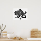 Widder Feuer‑Widder – Keltische verfluchte Tinte Z Poster (Küche)