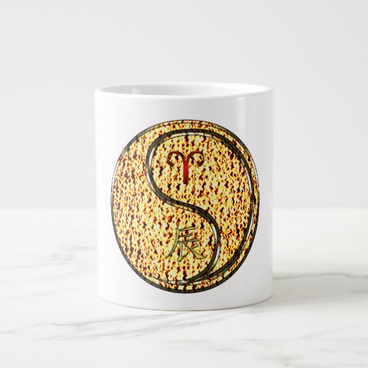 Widder & Feuerdrache Jumbo-Tasse (Vorderseite)