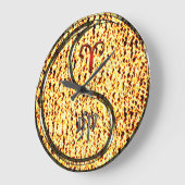 Widder & Feuerkaninchen Große Wanduhr (Winkel)
