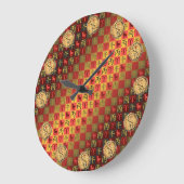 Widder & Feuerpferd Große Wanduhr (Winkel)