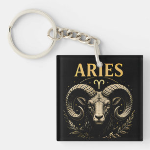 Widder führt mit Mut Zodiac Astrologie Geschenk Schlüsselanhänger
