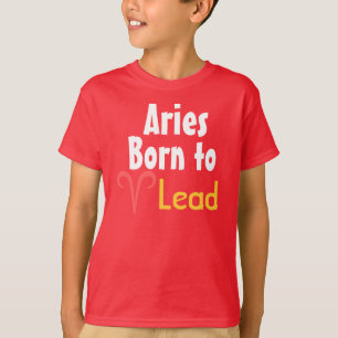Widder Geboren um zu führen T-Shirt