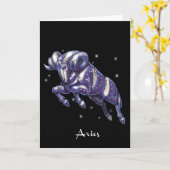 Widder-Geburtstags-Karte Karte (Gelbe Blume)