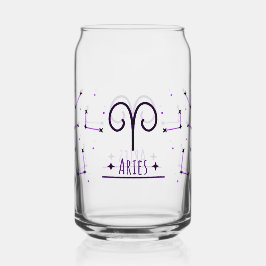 Widder Glasgeschenk für das Sternzeichen Widder Dosenglas