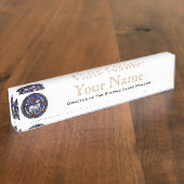 Widder-gotisches Namensplakette (Seite)