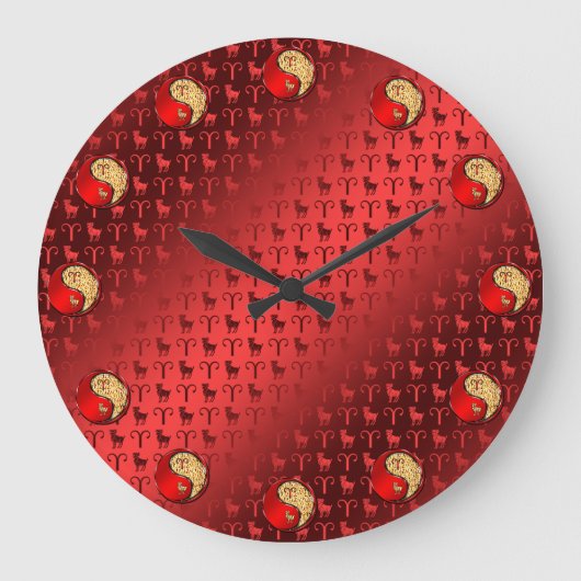 Widder Große Wanduhr (Vorderseite)