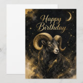 Widder Happy Birthday Sternzeichen Design (Vorne/Hinten)