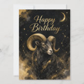 Widder Happy Birthday Sternzeichen Design (Vorderseite)