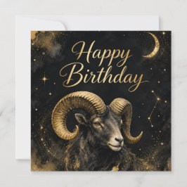 Widder Happy Birthday Sternzeichen Design Feiertagskarte