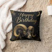 Widder Happy Birthday Sternzeichen Design Kissen (Decke)