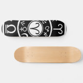 Widder Himmelssternzeichen Skateboard (Horizontal)