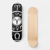 Widder Himmelssternzeichen Skateboard (Vorderseite)