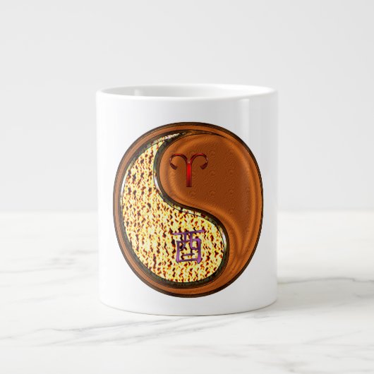 Widder & Holz Hahn Jumbo-Tasse (Vorderseite)