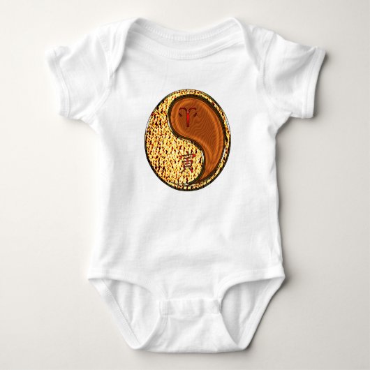 Widder & Holz Tiger Baby Strampler (Vorderseite)
