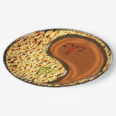 Widder & Holzaffe Pappteller (Schrägansicht)