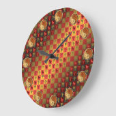 Widder & Holzpferd Große Wanduhr (Winkel)