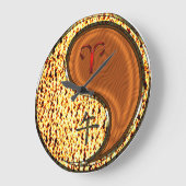 Widder & Holzpferd Große Wanduhr (Winkel)
