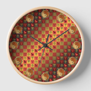Widder & Holzpferd Uhr