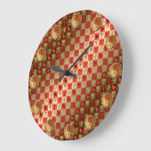 Widder & Holzratte Große Wanduhr (Winkel)