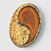Widder & Holzratte Große Wanduhr (Winkel)