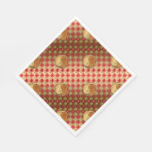 Widder & Holzratte Serviette (Ecke)