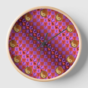 Widder & Holzschwein Uhr