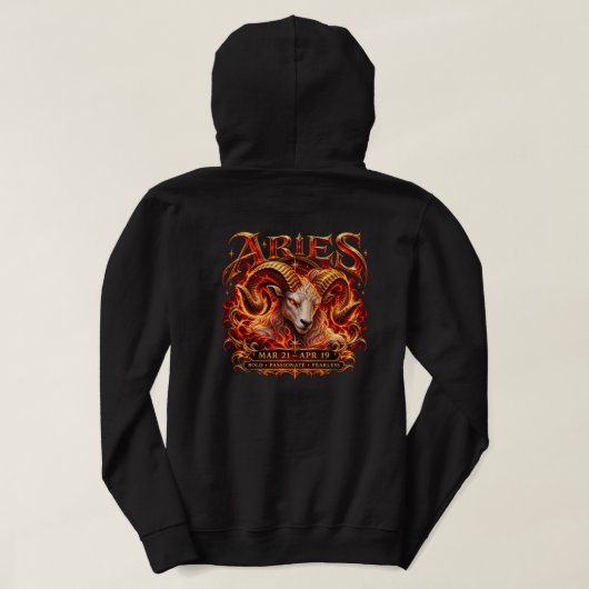 Widder Hoodie (Design Rückseite)