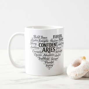 Widder Kaffeetasse Sternzeichen Wortwolke